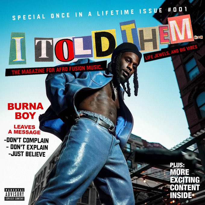 Get ready for an electrifying musical journey as Burna Boy takes center stage in Birmingham for his much-anticipated #IToldThem album experience.