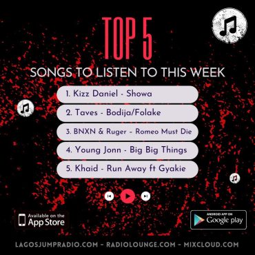 Top 5 Songs of the Week