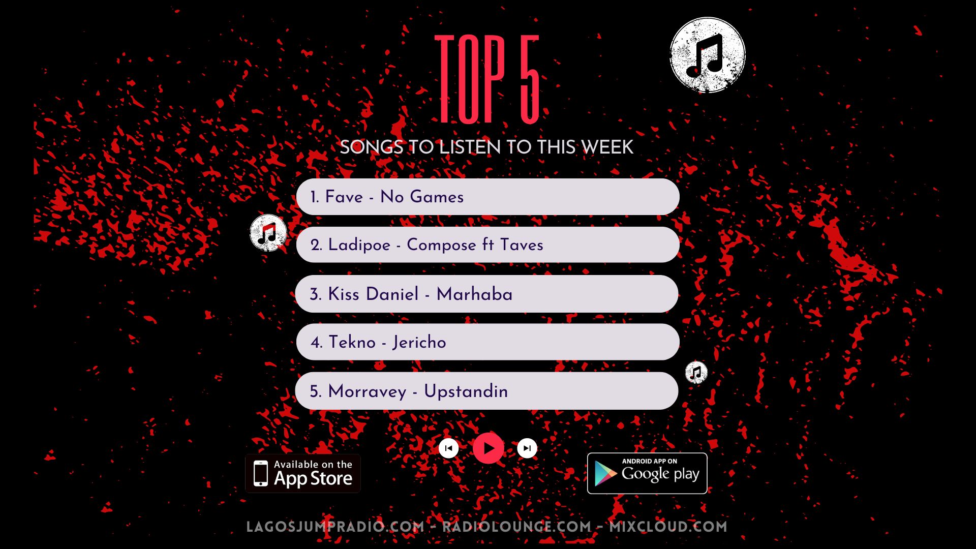 Top 5 songs
