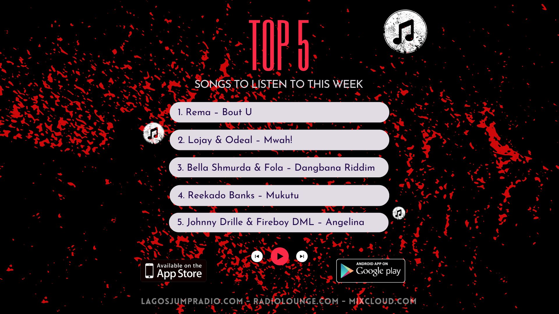 Top 5 songs