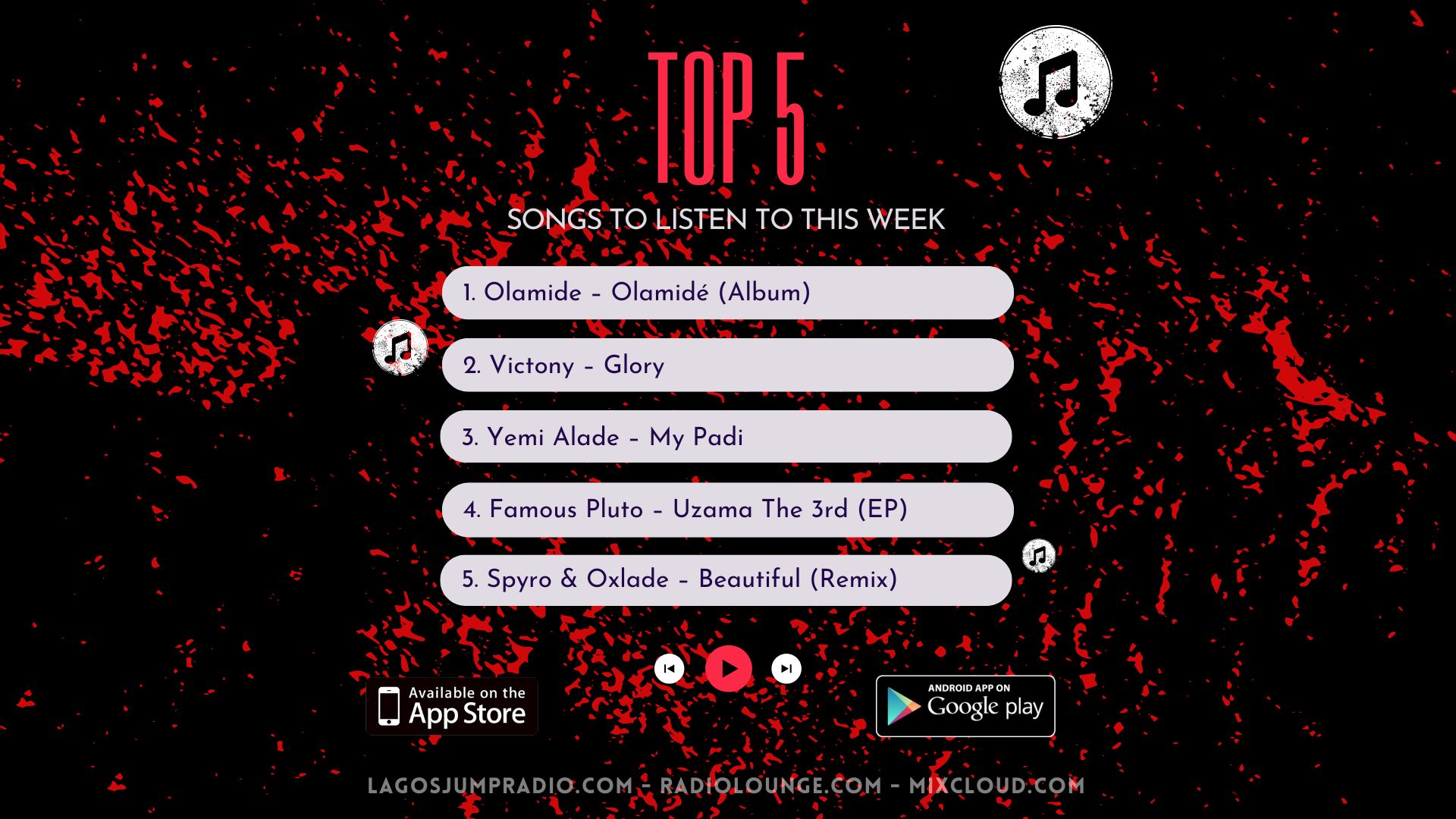 Top 5 songs